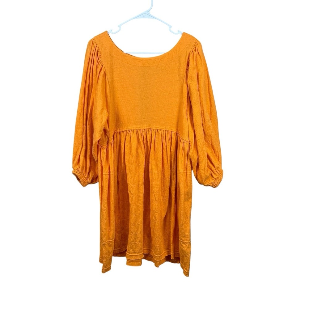 Free‎ People Beach NWT Get Obsessed Babydoll Mini Dress Size Extra Small Orange